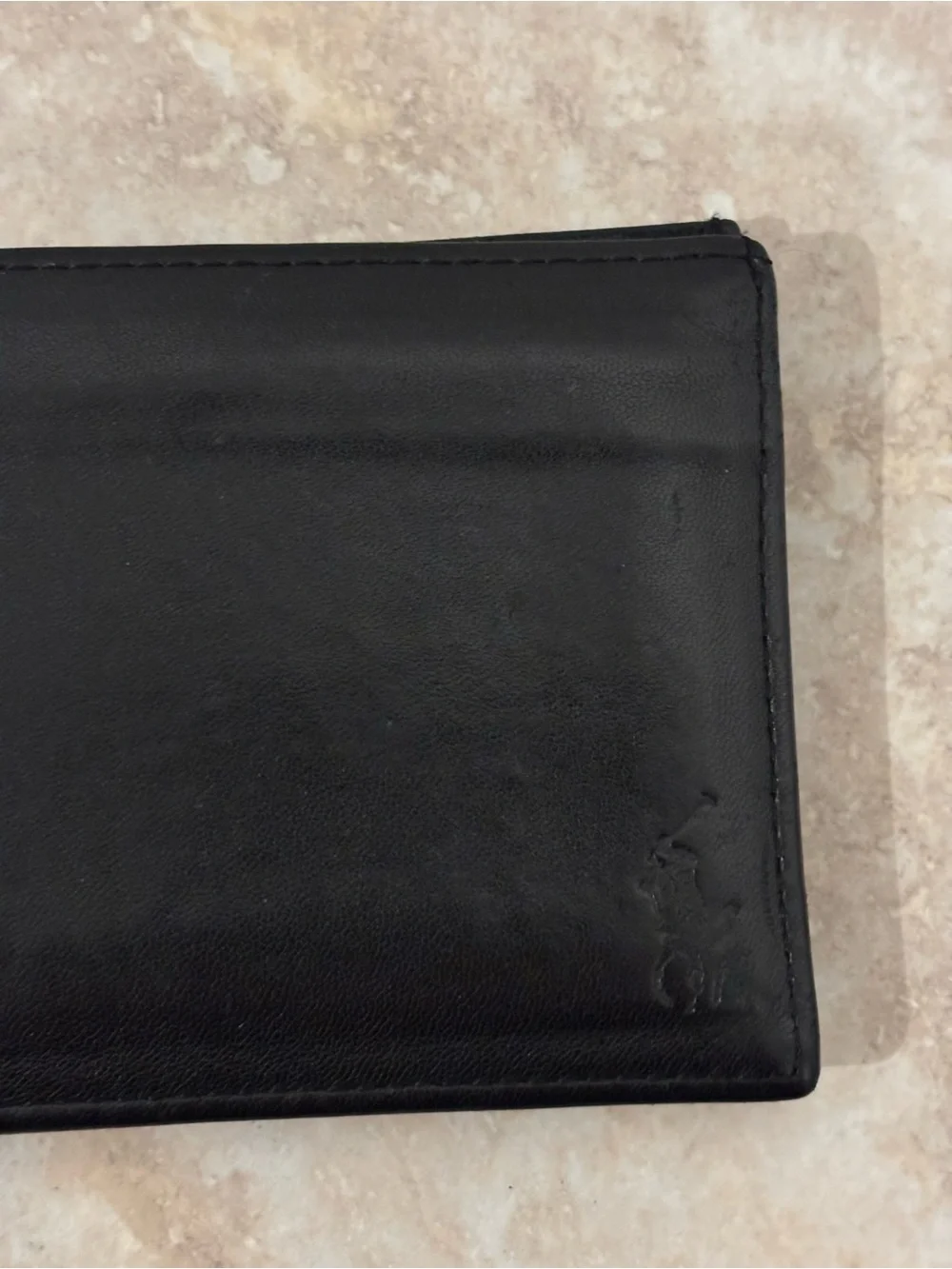Polo by Ralph Lauren Classic Black Leather Bifold Wallet